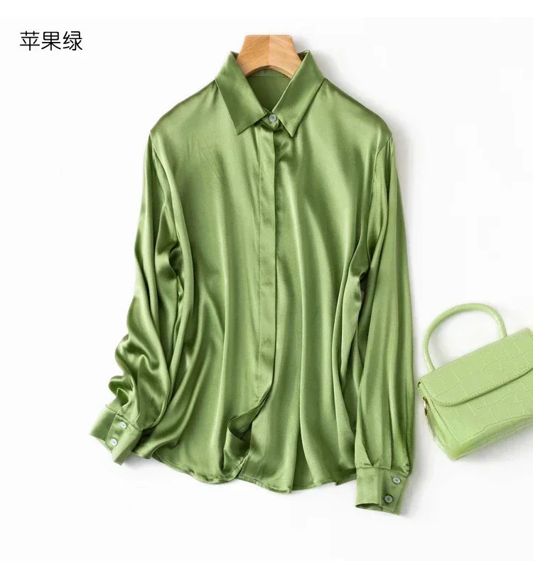 Women's Collared Long Sleeve Shirt