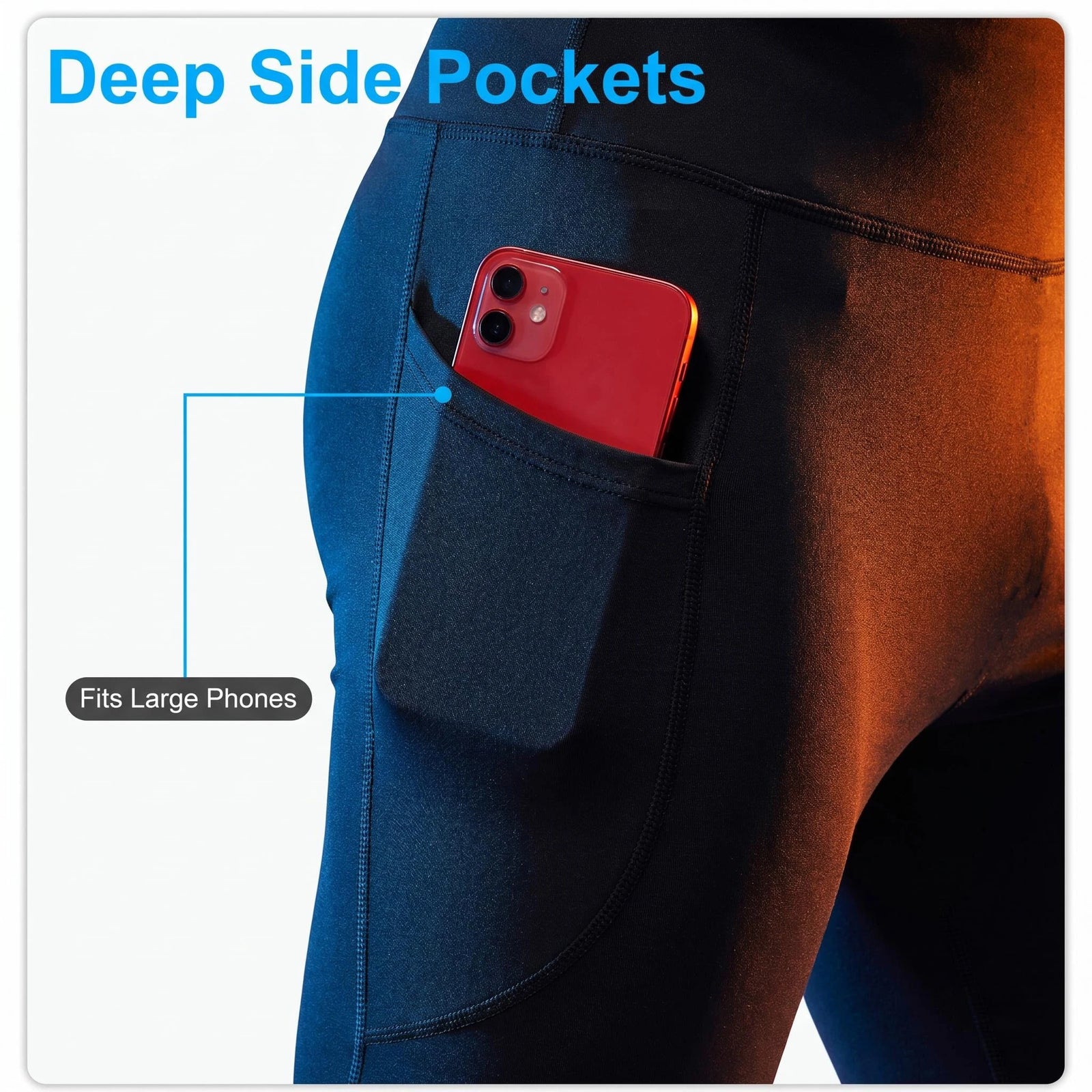 Men's Cropped Training Leggings for Gym and Running