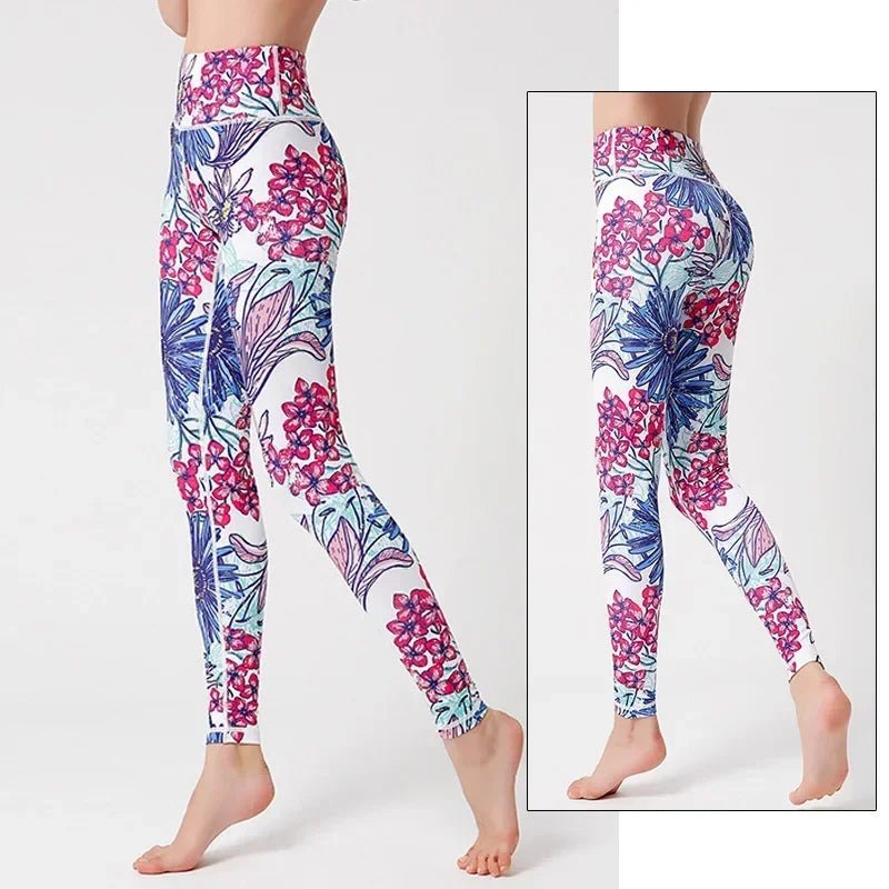 Women's Printed High-Waist Workout Leggings