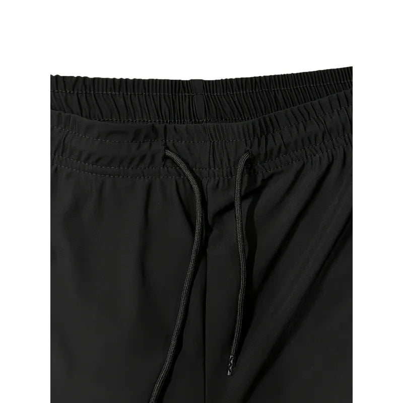 Elastic Waist Short Length Running Sports Shorts for Training