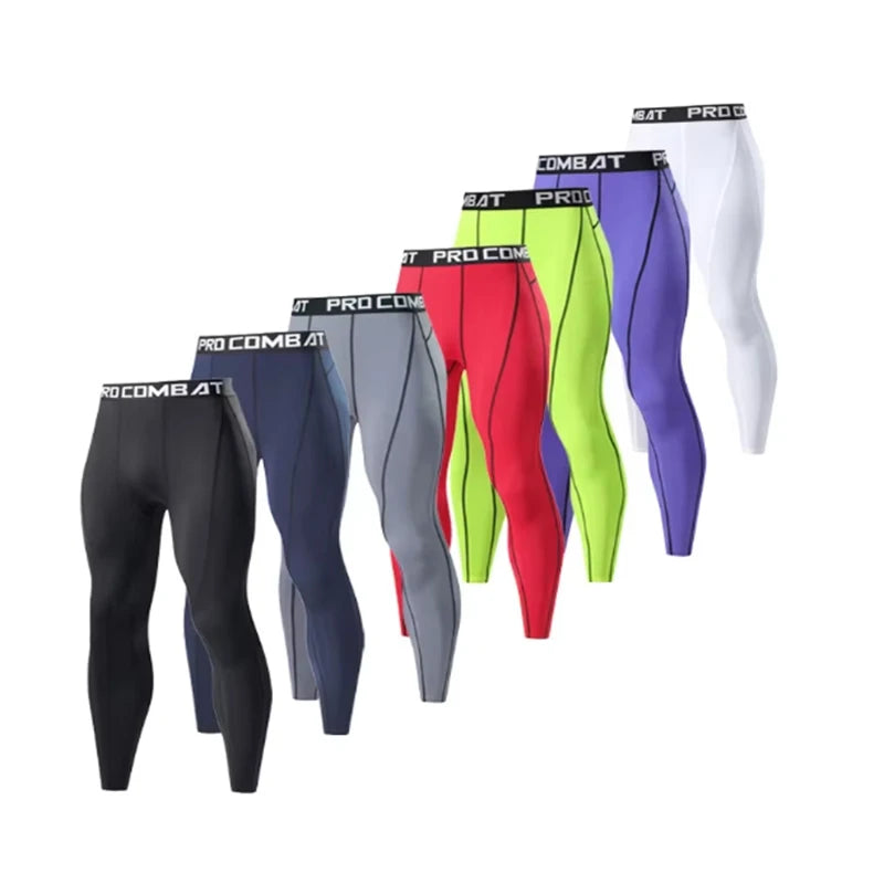 Men's Fitted Training Leggings for Gym and Running