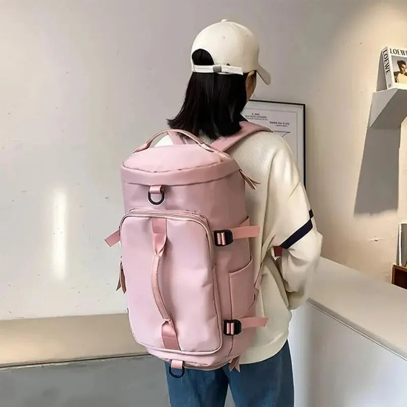 Convertible Duffel Travel Bag with Shoulder and Backpack Straps