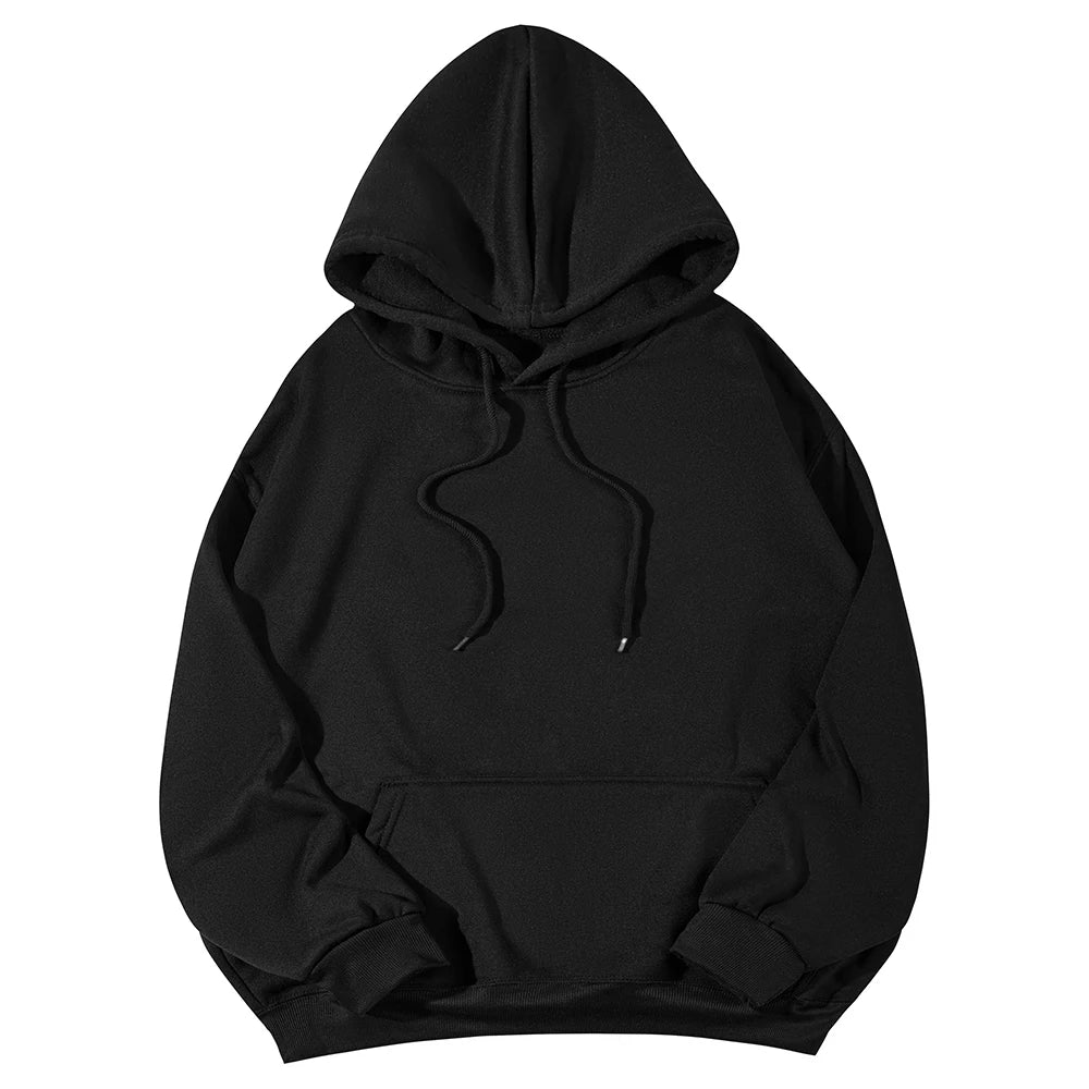 Long Sleeve Casual Hooded Sweatshirt with Relaxed Streetwear Styling