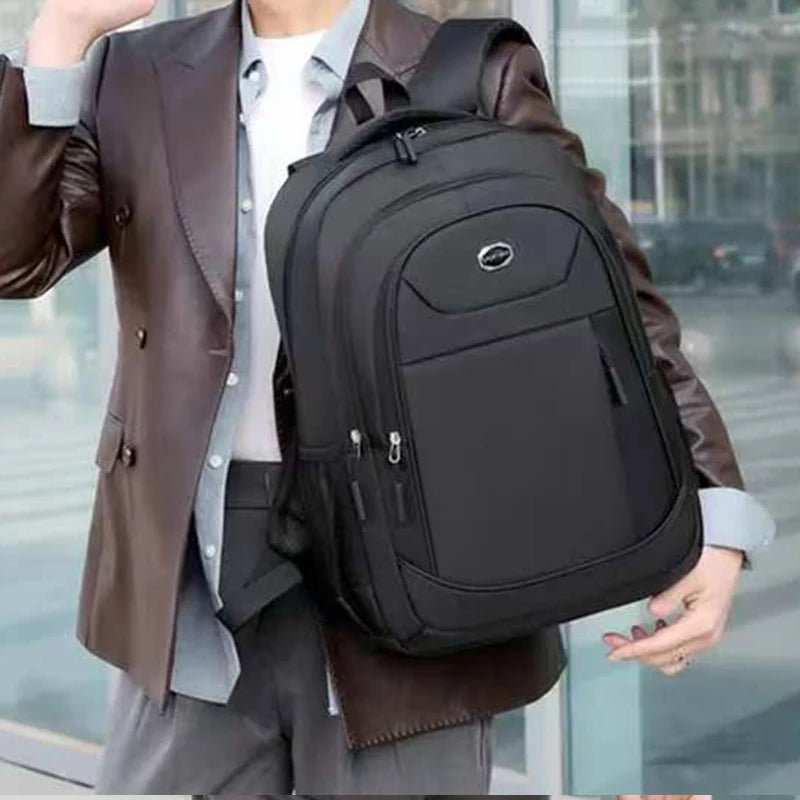 Everyday Commuter Backpack with Contrast Zippers and Multiple Front Pocket Styles