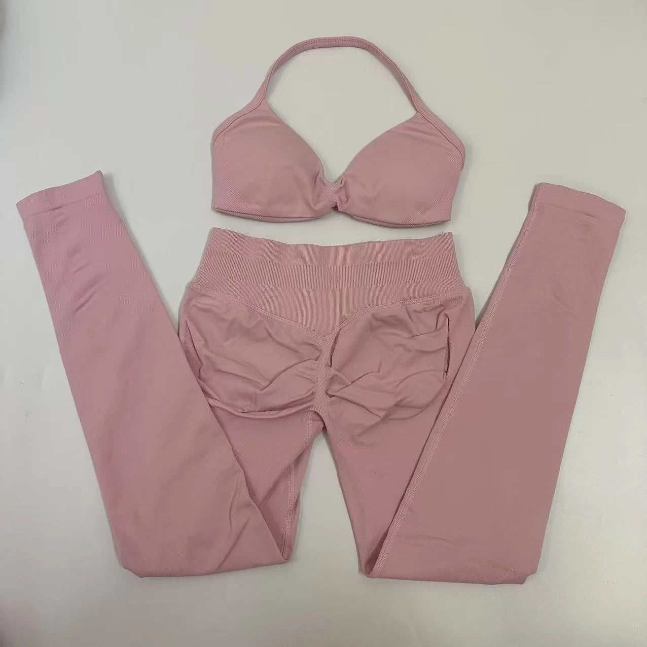 Women's Strappy Bra And Leggings Yoga Set For Workout Outfits