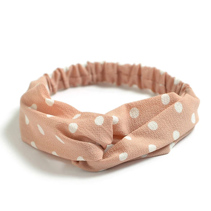 Floral Print Twist Front Elastic Headband for Everyday Hair Styling