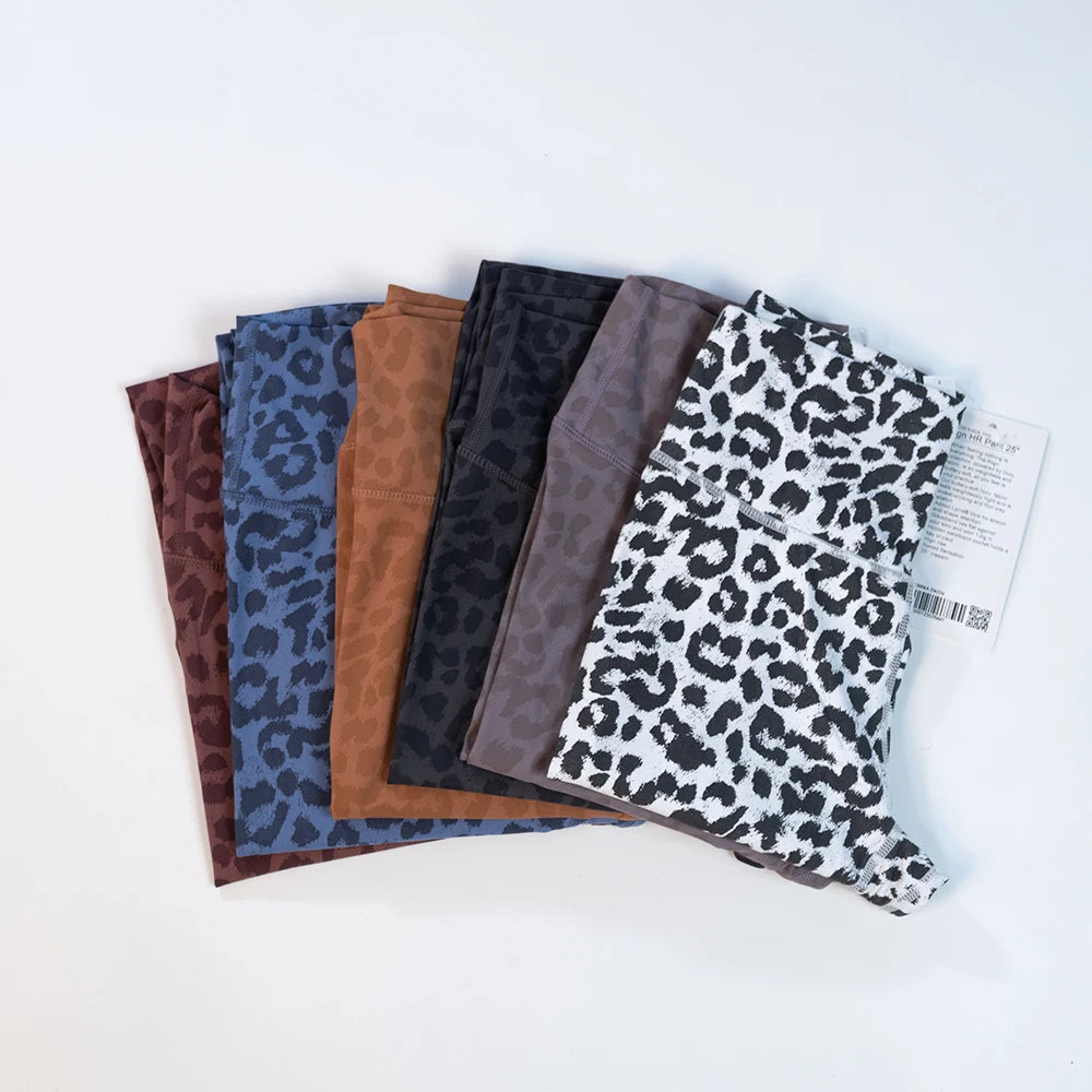 Women's Leopard Print Full Length Leggings For Workout Outfits