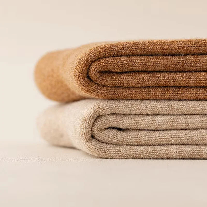 Solid Knee High Socks with Long Knit Shape