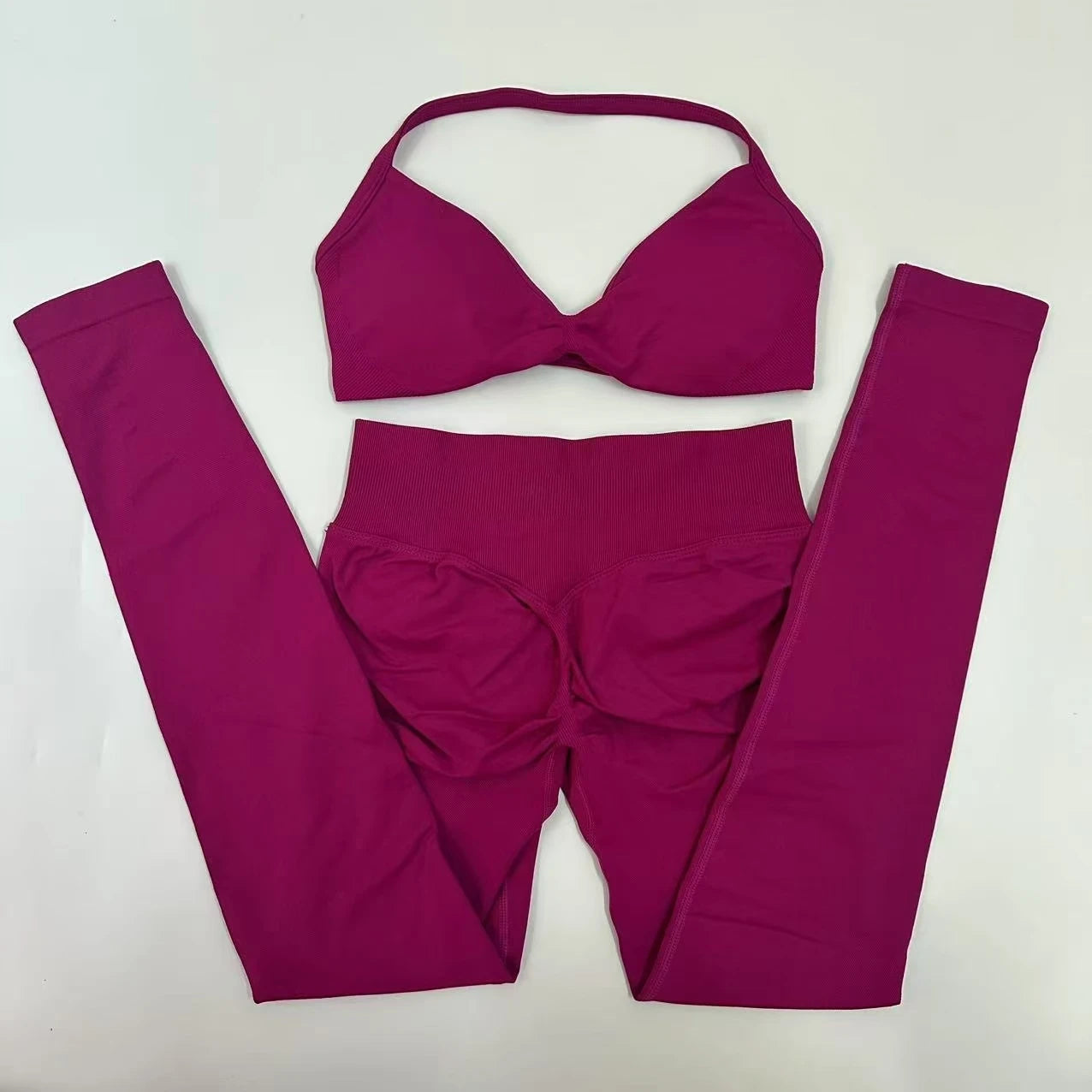 Women's Strappy Bra And Leggings Yoga Set For Workout Outfits
