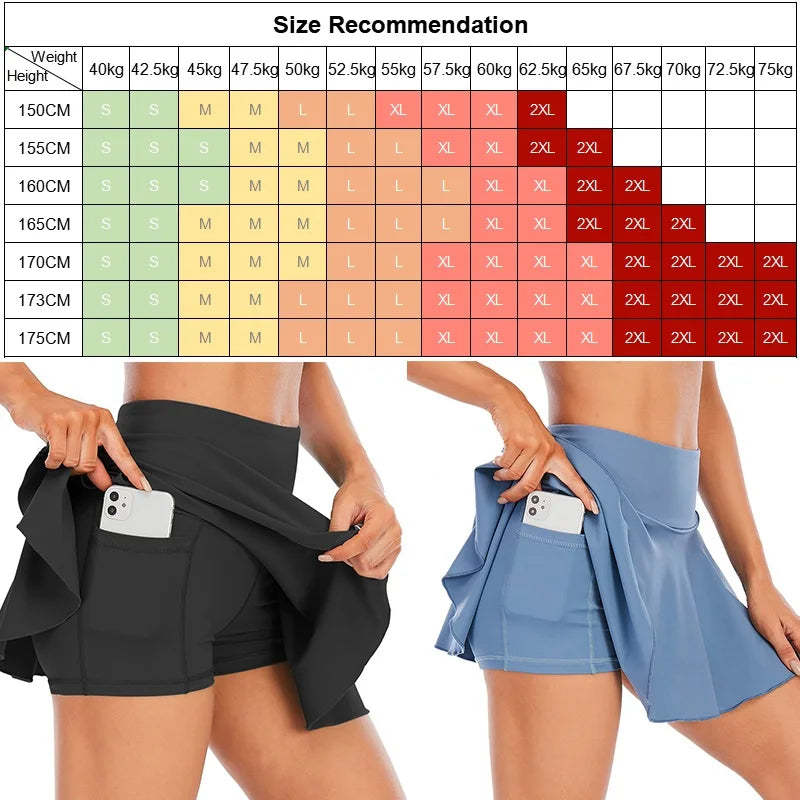 Women's Pleated Tennis Skort