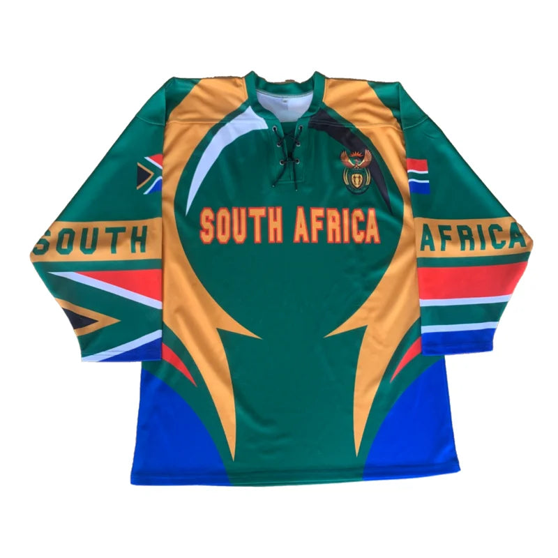 South Africa Hockey Graphic Long Sleeve Jersey For Sports Outfits