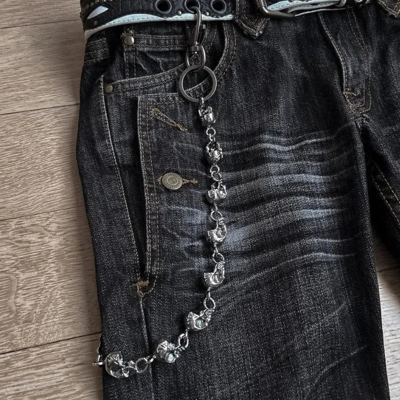 Women's Black Embroidered Wide Leg Denim Jeans For Everyday Outfits