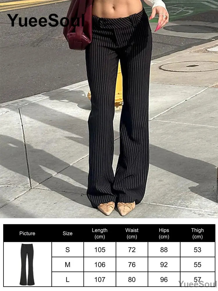 Women's Black Gothic Pants with Flared and Wide Leg Style Options