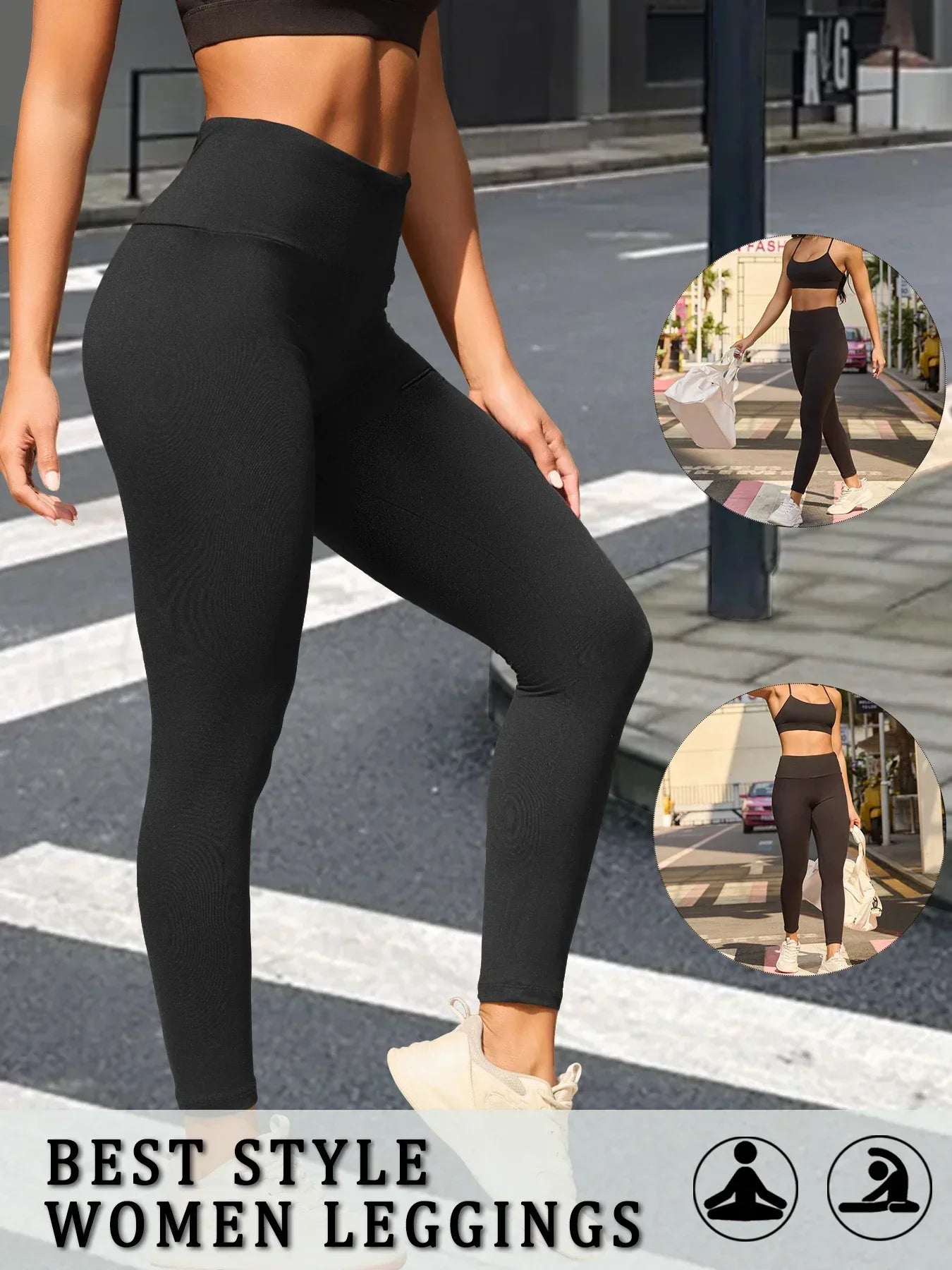 Women's High Waist Full Length Leggings For Workout Outfits
