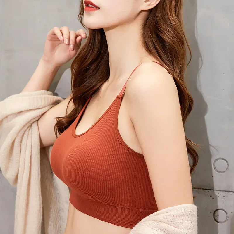 Women's Ribbed Scoop Neck Everyday Bra