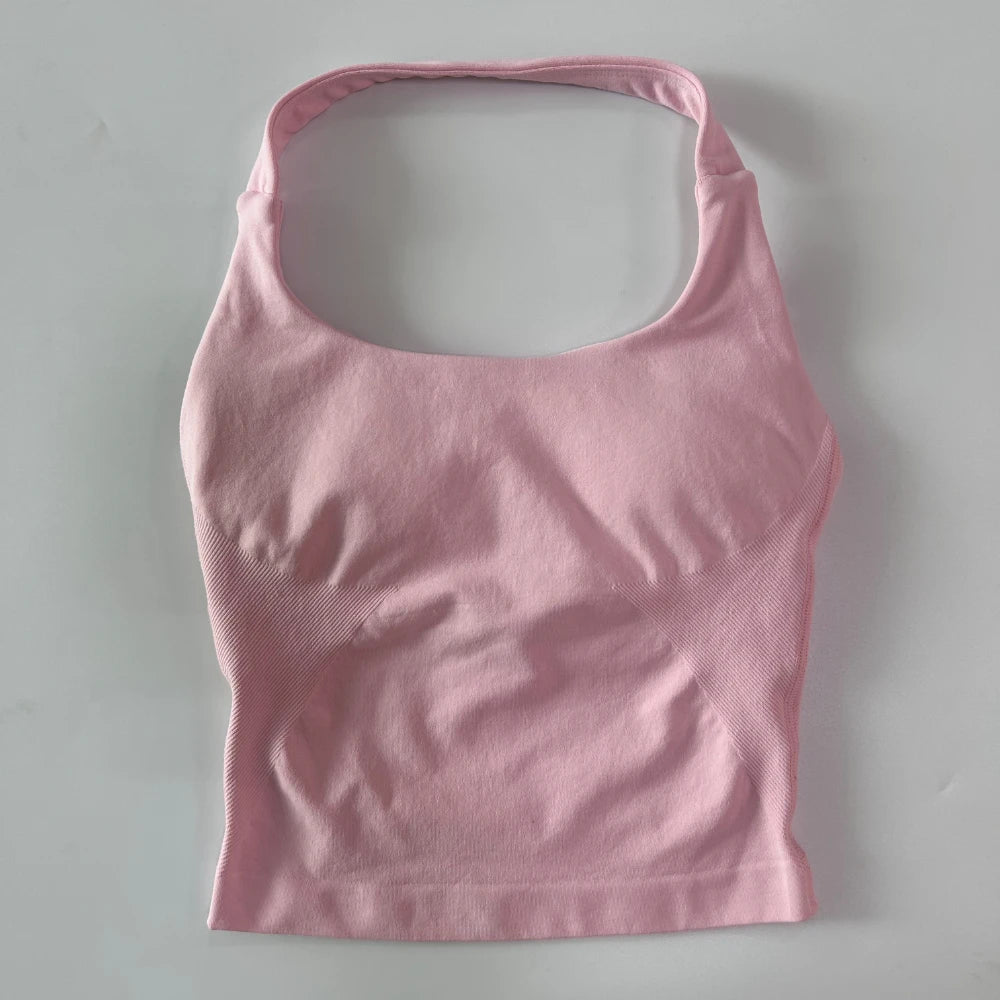 Women's Longline Tank And Shorts Yoga Set For Workout Outfits