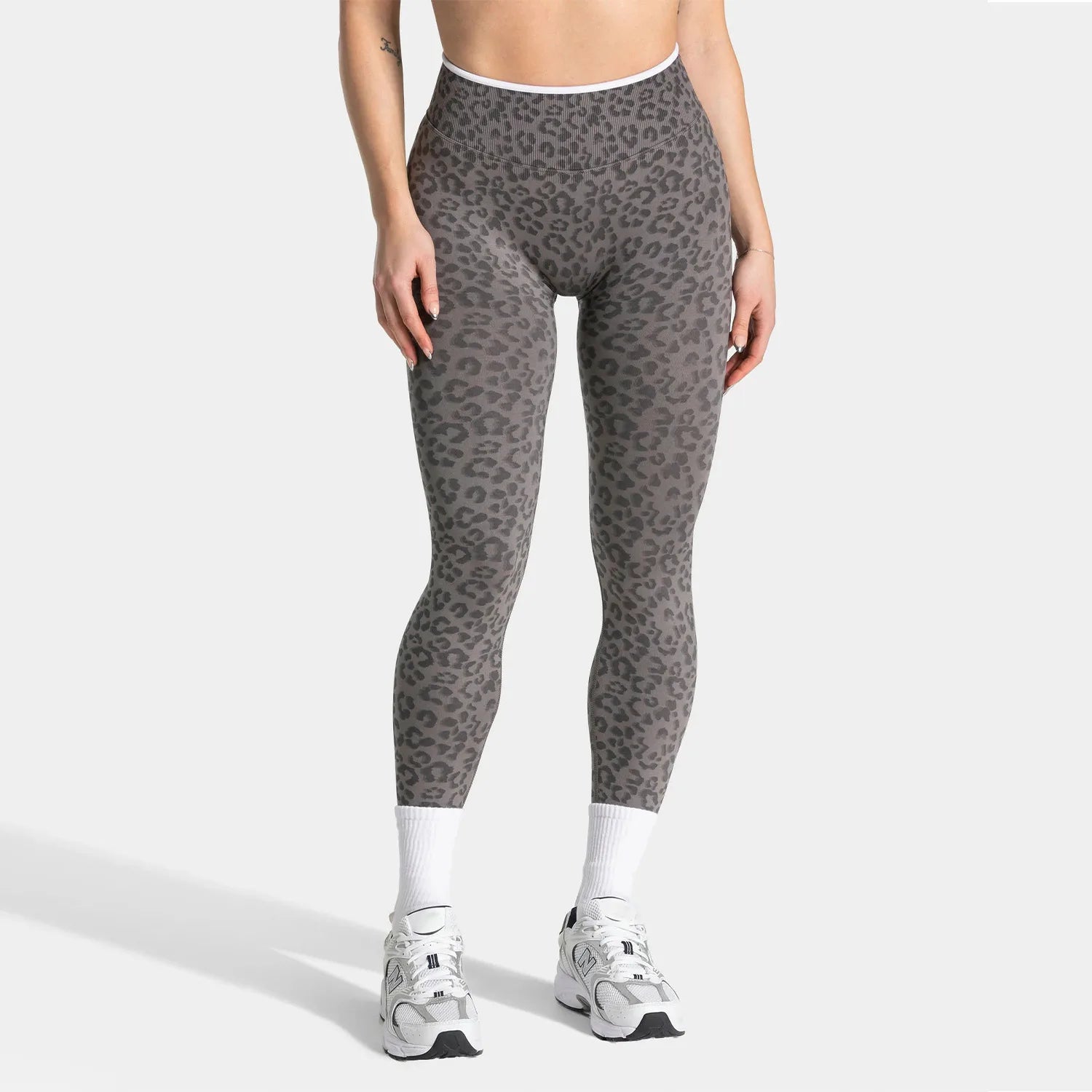 Women's Leopard Print Full Length Leggings For Workout Outfits