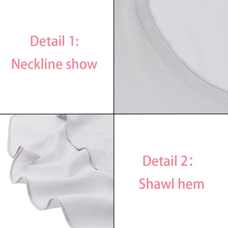 Sheer Long Draped Wrap Scarf for Layering over Outfits