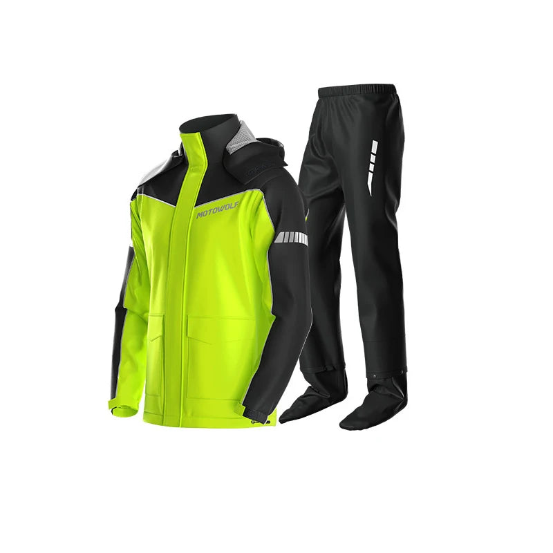 Outdoor Hooded Jacket and Trouser Clothing Set with Style Options