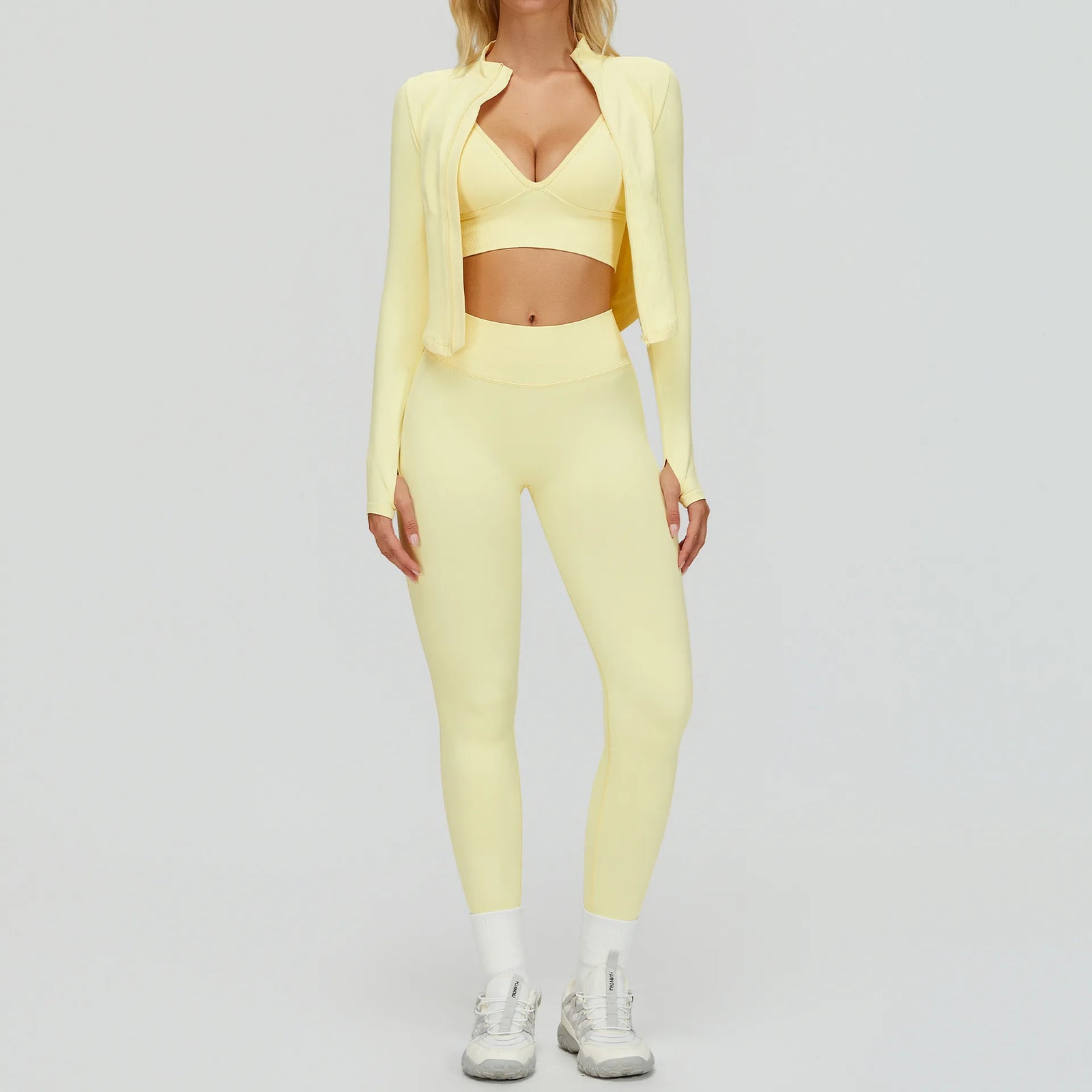 Women's Bra And Leggings Yoga Set For Workout Outfits