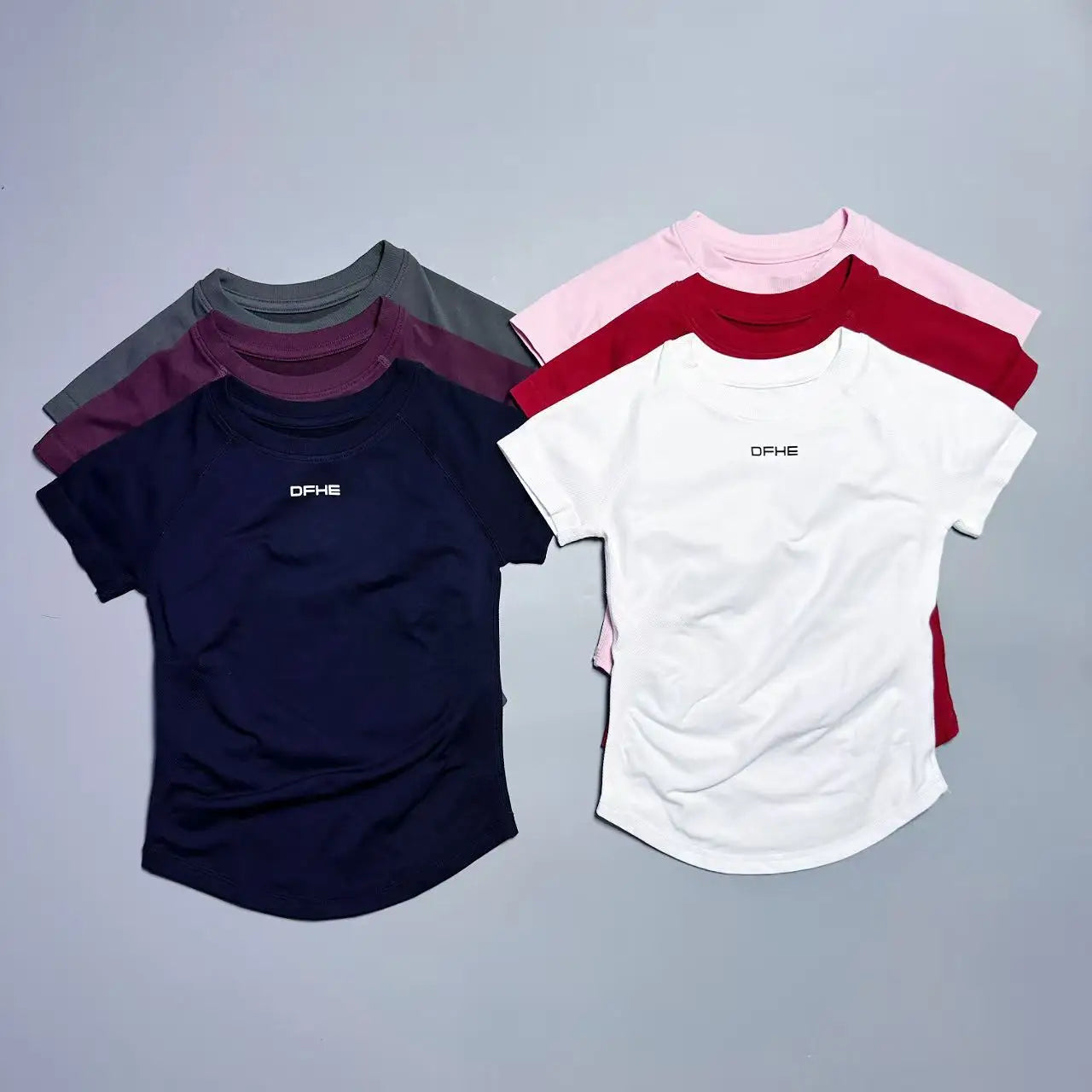 Women's Crew Neck Short Sleeve Sports T-shirt For Workout Outfits