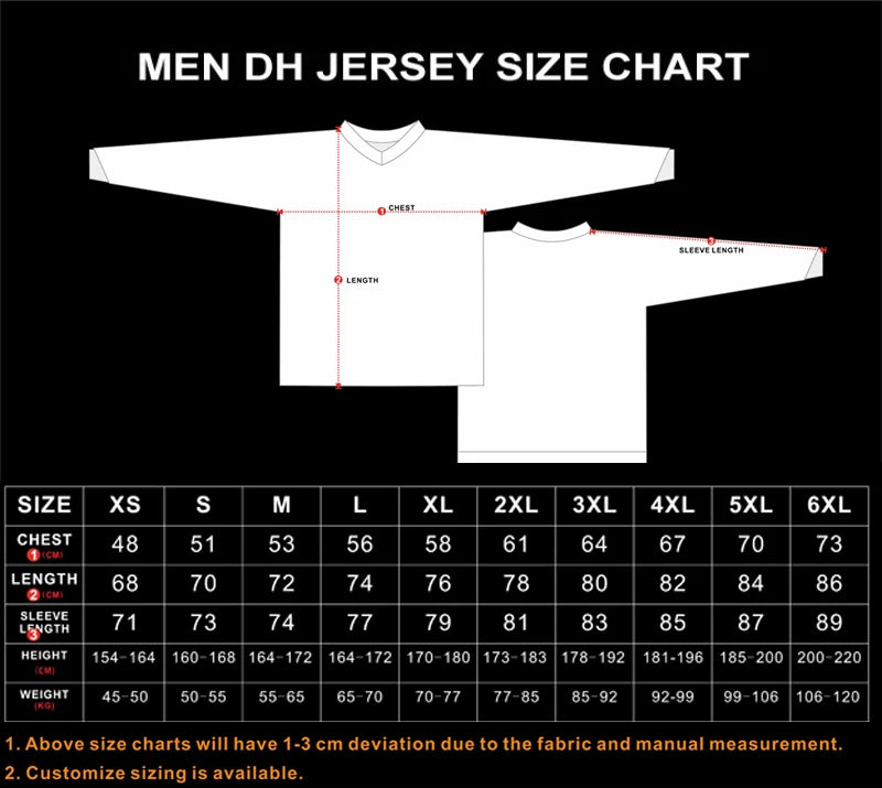 Long Sleeve V-Neck Graphic Pullover Jersey for Mountain Bike Riding