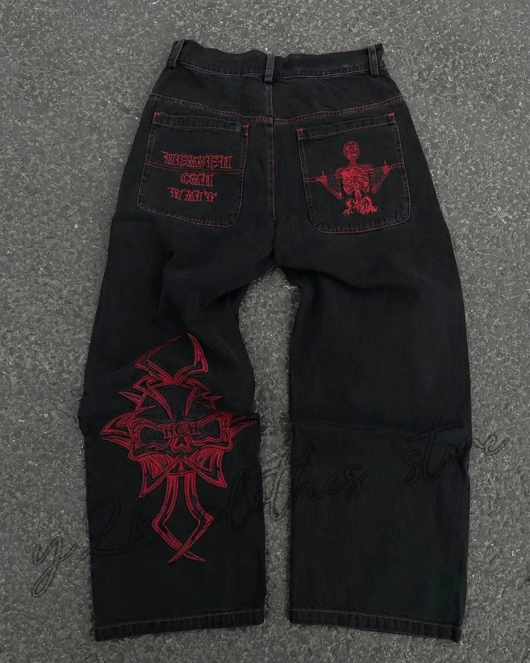 Men's Wide Leg Denim Jeans for Casual Everyday Wear