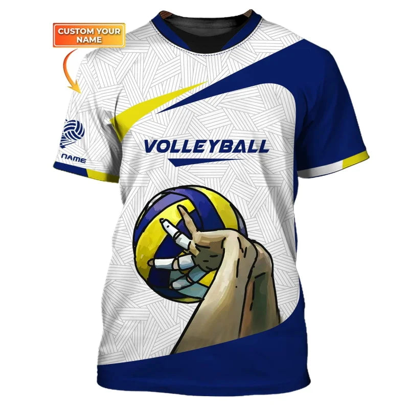 Volleyball Graphic Short Sleeve T-shirt For Sports Outfits