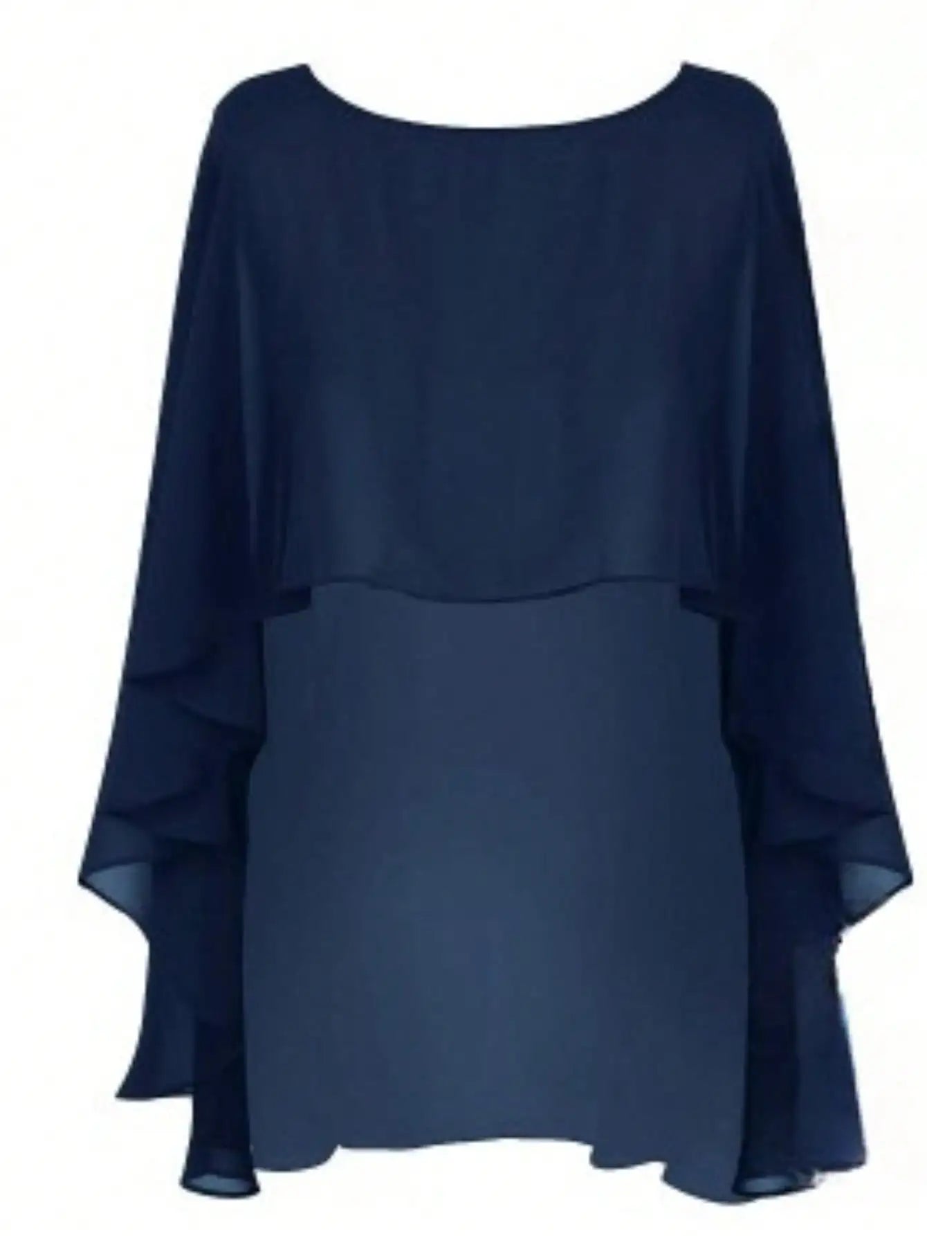 Sheer Flowing Drape Cape for Layering over Outfits