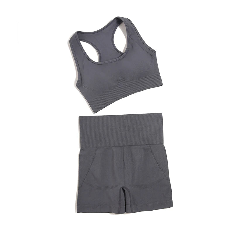 Women's Variable Sleeve Top And Bottoms Yoga Set