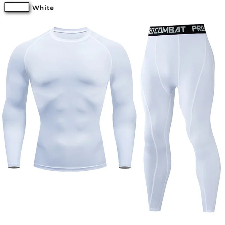 Men's Fitted Training Top and Leggings Set