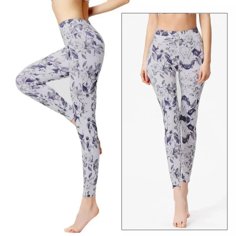 Women's Printed High-Waist Workout Leggings