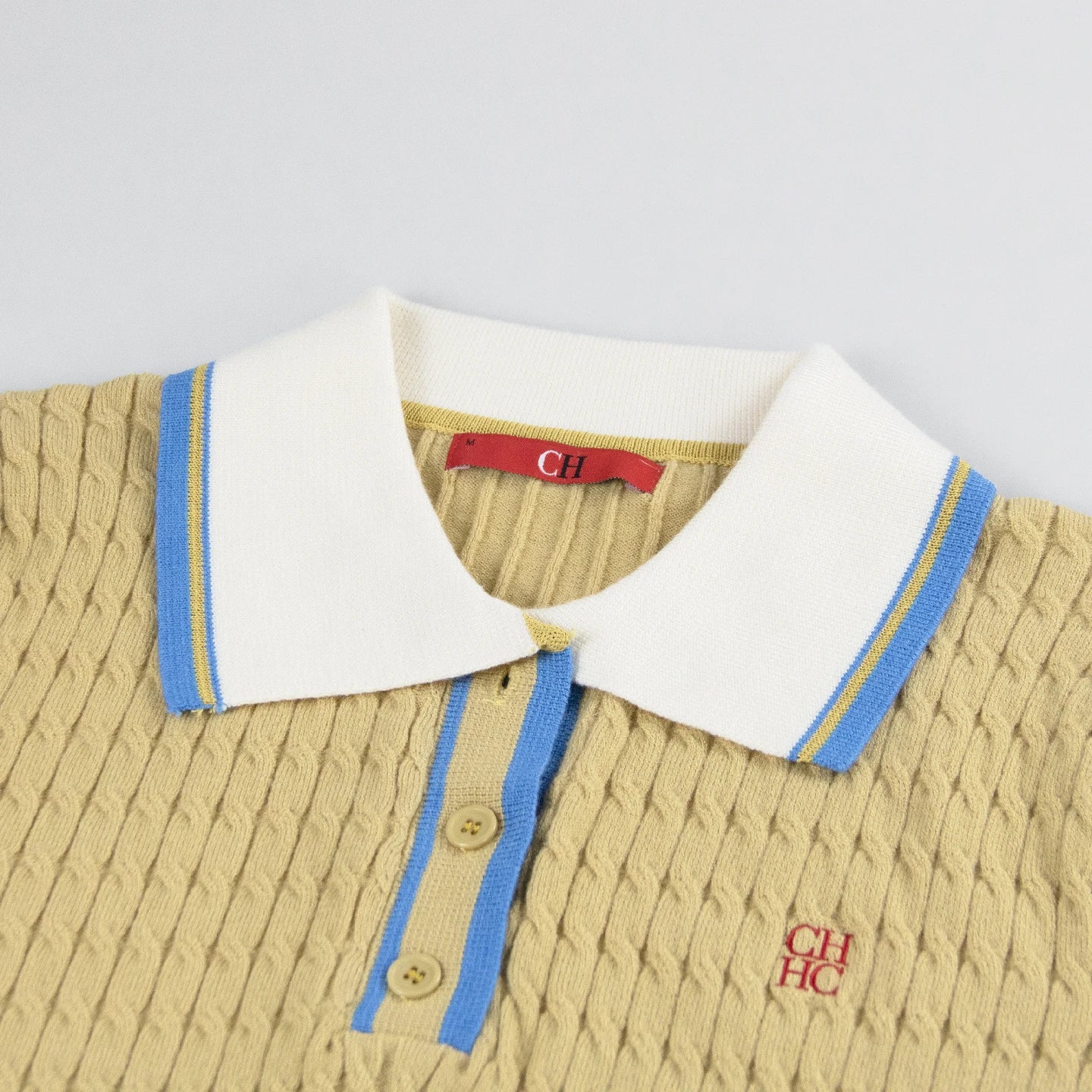 Women's Contrast Trim Short Sleeve Knit Polo Shirt