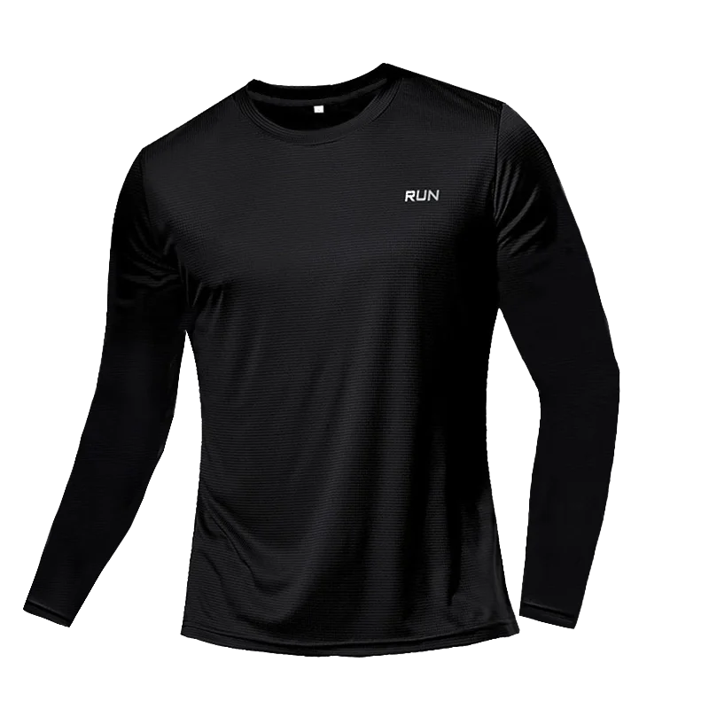Men's Raglan Long Sleeve Crew Neck T-shirt For Workout Outfits