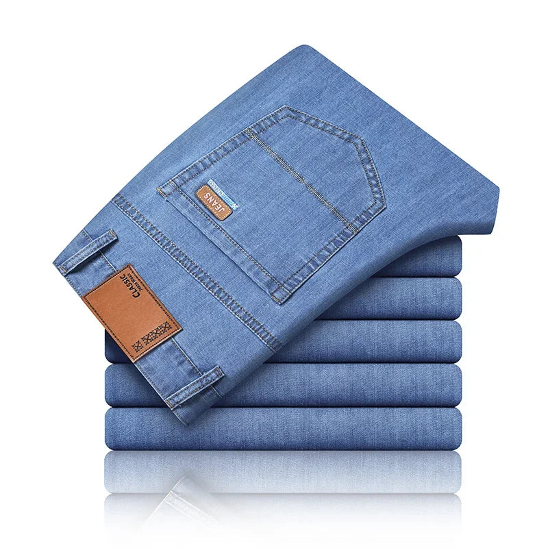 Men's Straight Leg Denim Jeans for Casual Everyday Wear