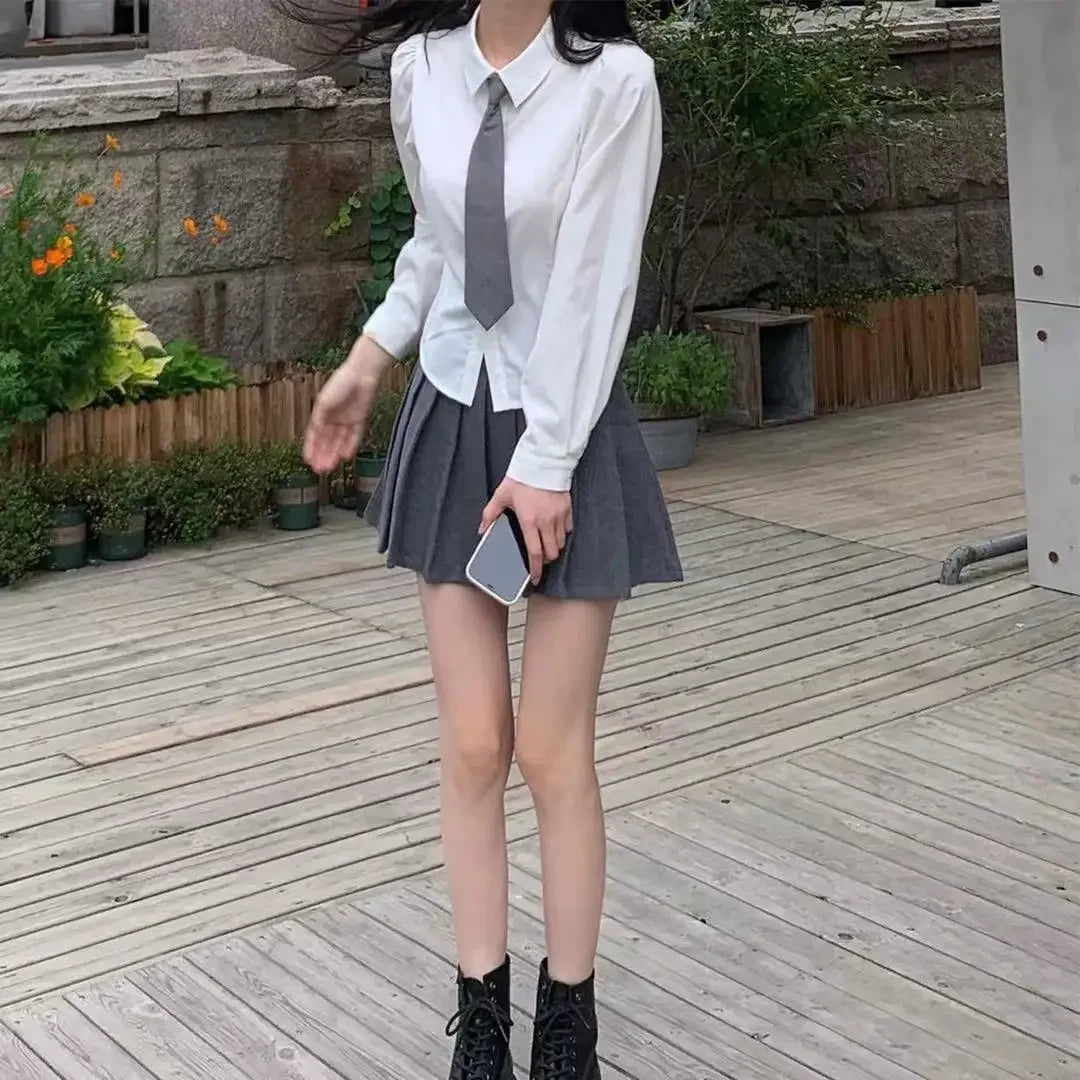 Women's Fitted Collared Long Sleeve Shirt