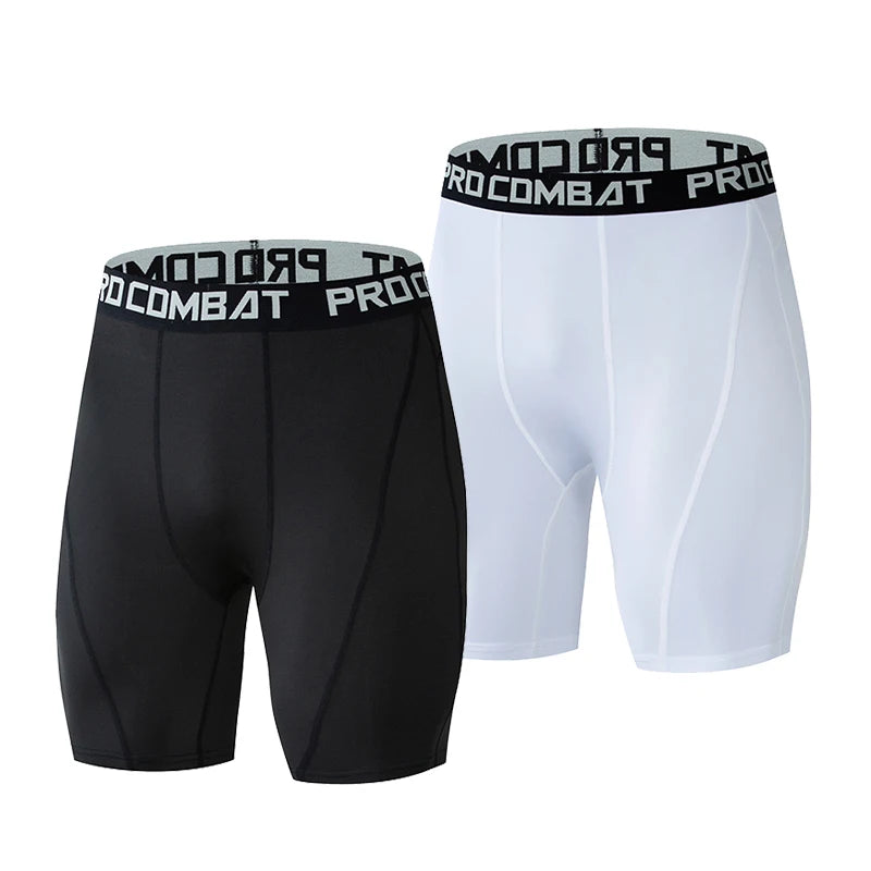 Men's Fitted Training Shorts for Gym and Running