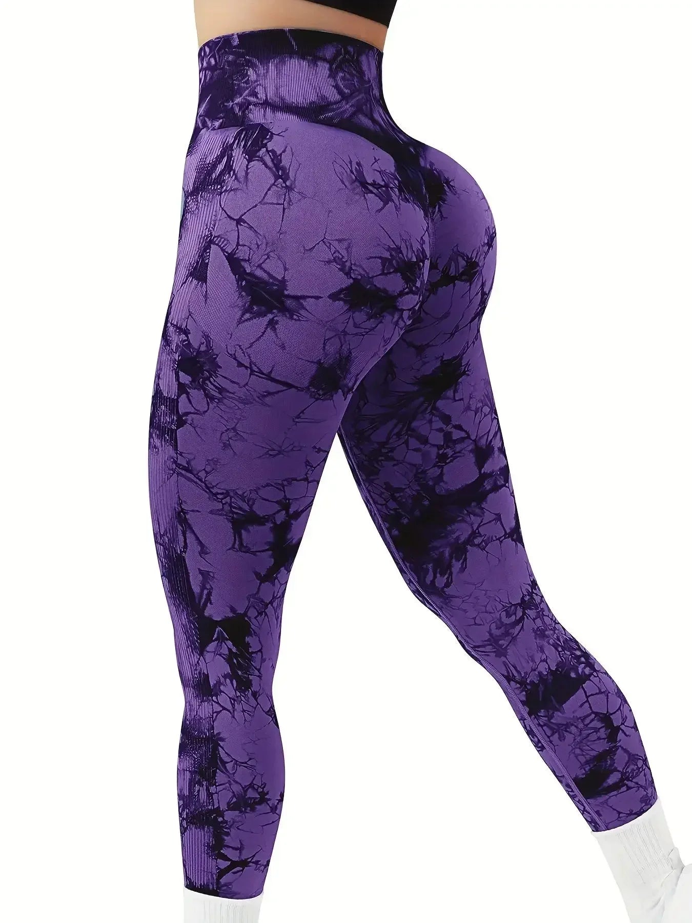 Women's Tie Dye Full Length Leggings For Workout Outfits