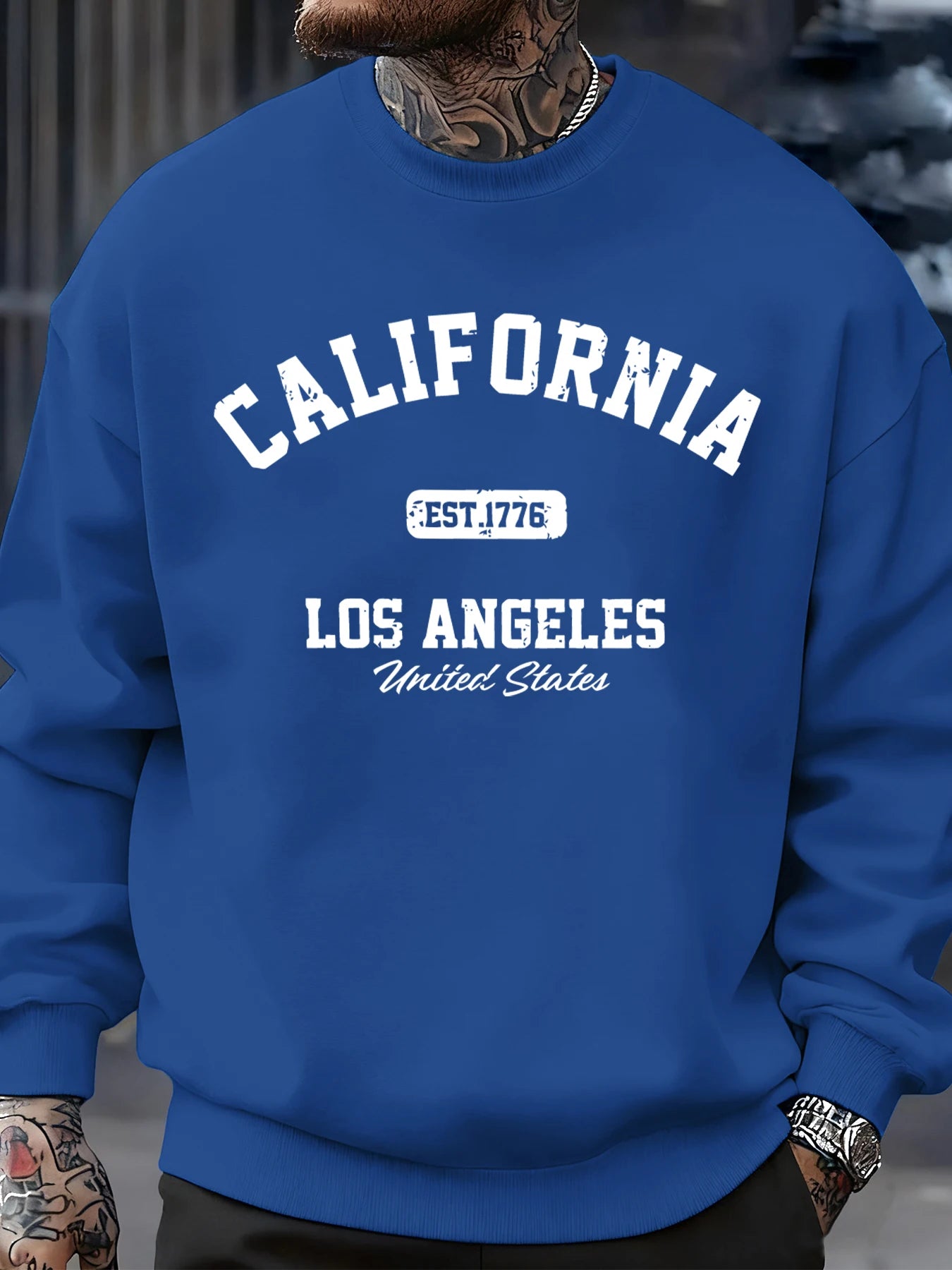 Men's California Los Angeles Fleece Crewneck Sweatshirt