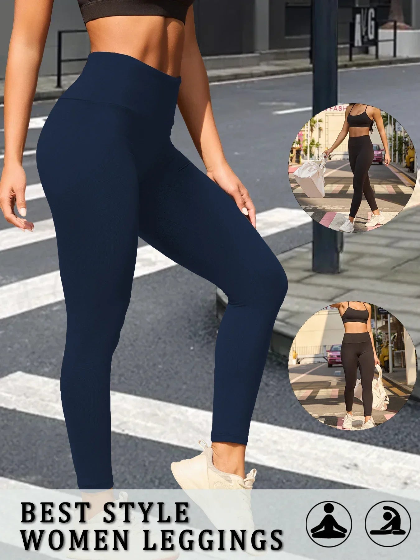 Women's High Waist Full Length Leggings For Workout Outfits
