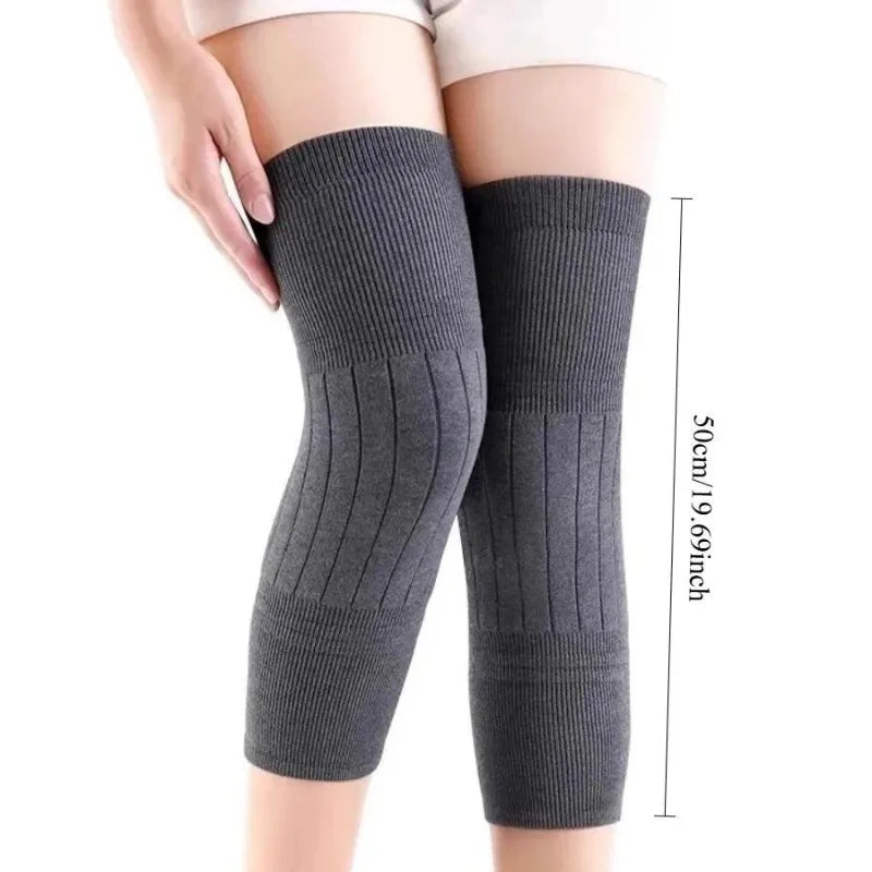 Solid Ribbed Calf Leg Warmers with Open Ends