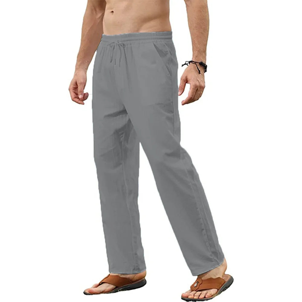 Men's Elastic Waist Casual Pants For Everyday Wear