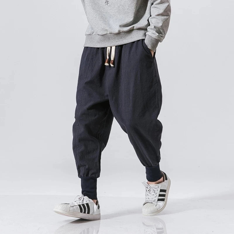 Men's Drawstring Waist Casual Pants For Everyday Wear