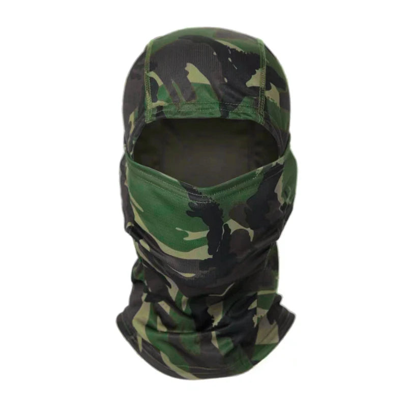 Full Face Balaclava Hood with Solid and Camouflage Options