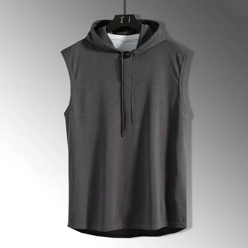 Hooded Sleeveless Tank Top