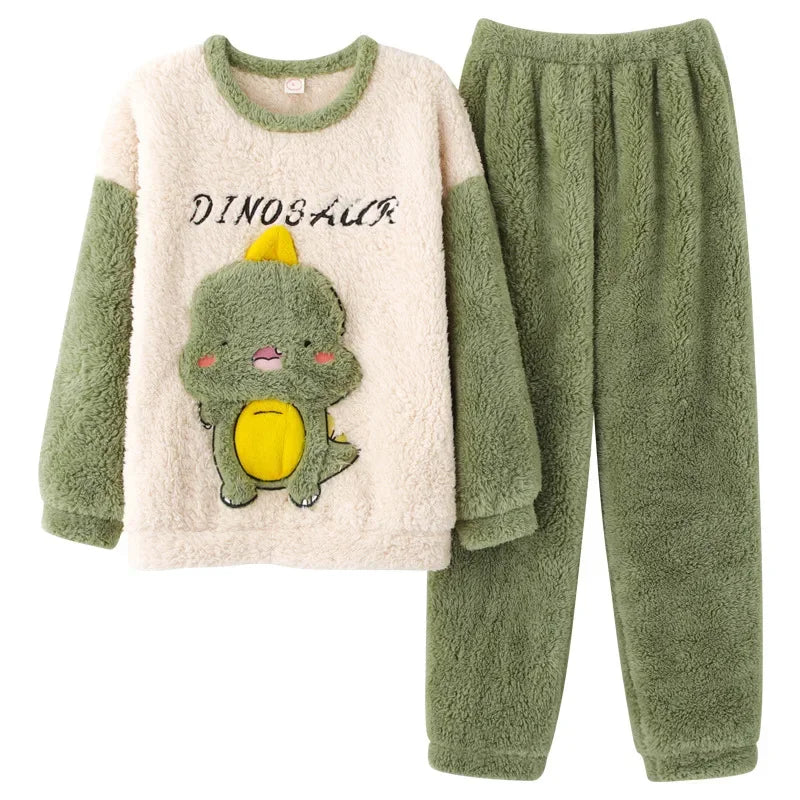 Printed Two Piece Pajama Set with Male and Female Options