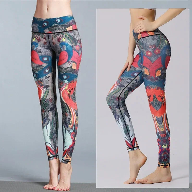 Women's Printed High-Waist Workout Leggings