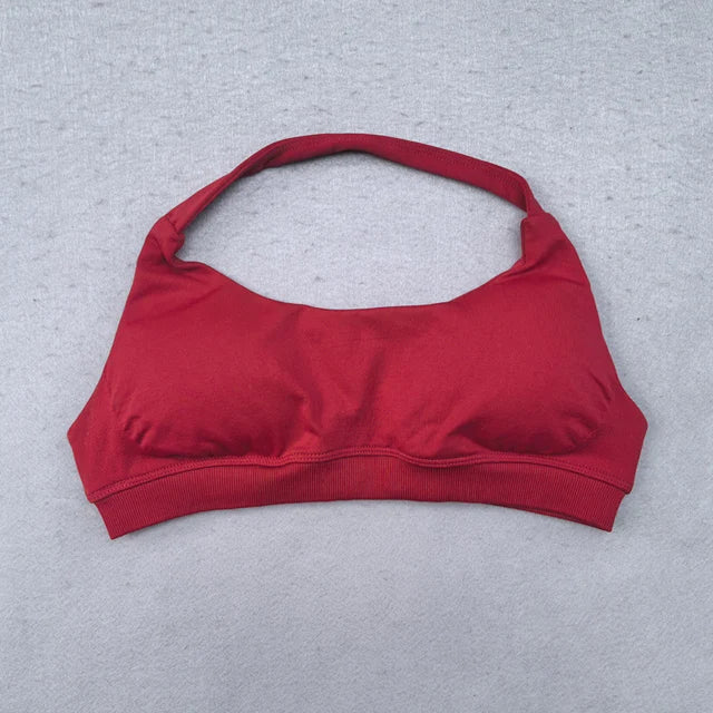 Women's Halter Bra And Leggings Yoga Set For Workout Outfits