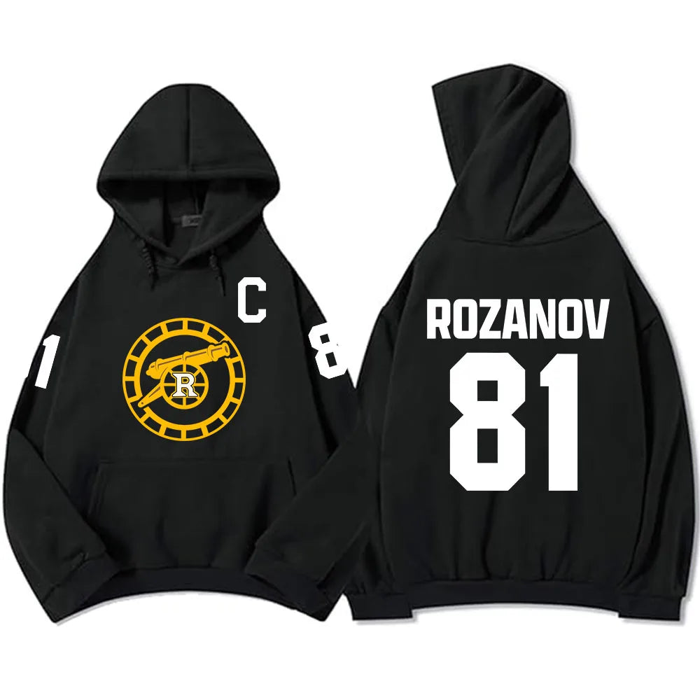 Sports Graphic Long Sleeve Pullover Casual Hoodie for Layering
