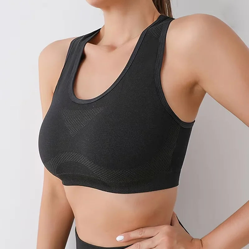 Women's Racerback Space Dye Sports Bra
